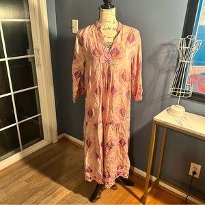 Pink and Purple Maxi Dress